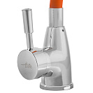 Смеситель FLOE FK234-DO для кухни,  40 мм,  на гайке, с бок.штыревой ручкой, с гибким оранжевым изливом_4