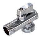 Кран шаровой для бытовых приборов угл. 1/2"х3/4" ш/ш с фильтром и отражат. бабочка,  хромированный СТМ_2