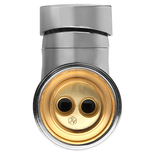 Смеситель FLOE FK234-DW для кухни, 40 мм, на гайке,с бок.штыревой ручкой,с гибким белым изливом