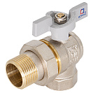 Кран шаровой для воды 1/2" с накидной гайкой угловой бабочка,  СТМ СТАНДАРТ