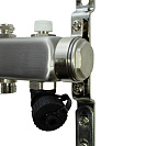 Коллекторная группа ONDO нерж сталь 6 вых. в сборе  с термостатическими и запорными клапанами_3