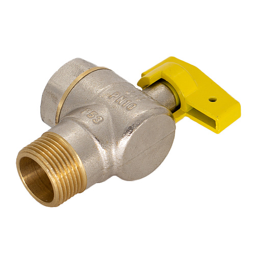 Кран шаровой для газа угловой 1/2" ш/г бабочка CTM ГАЗ