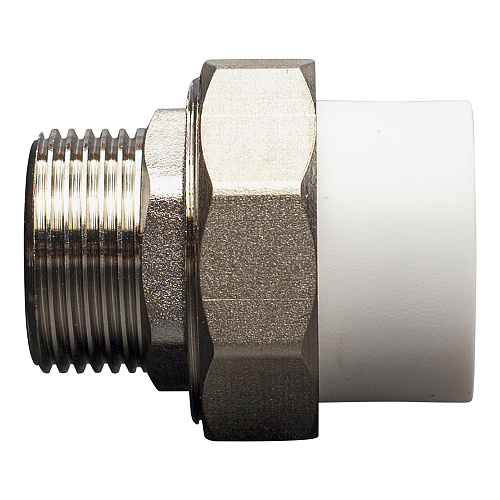 Муфта полипропиленовая PP-R комб. разъемная н./р. DN 50х1-1/2" СТМ ПЛАСТ