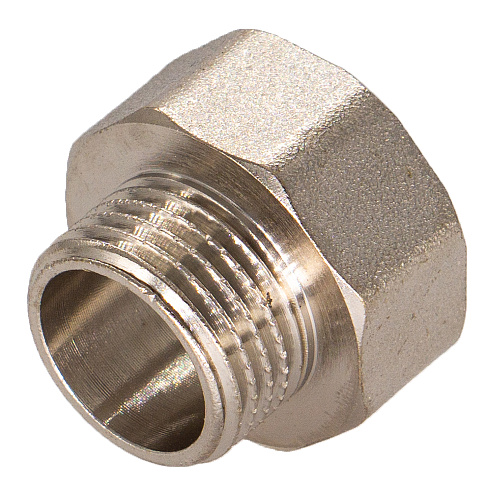 Переходник латунный резьбовой 1-1/2"х3/4 г/ш СТМ