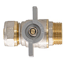 Кран шаровой для воды 20х3/4" ц/ш бабочка CTM СТАНДАРТ_3