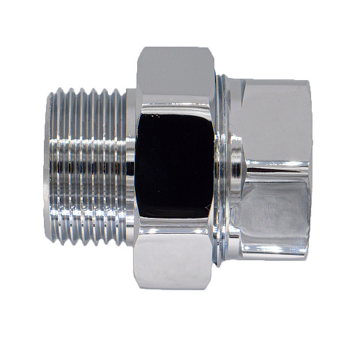 Соединение прямое г/ш 3/4" с накидной гайкой для п/с хромированное СТМ ТЕРМО