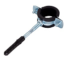 Хомут 2-1/2" (72-78мм) металлорезиновый с дюбелем и шурупом CTM_1