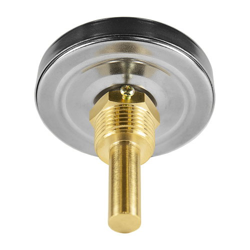 Термометр биметаллический d 63мм, с погружной гильзой, измерение до +120°С СТМ