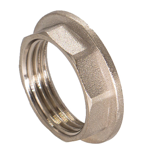 Контргайка латунная резьбовая с ребордой 1-1/4" г/г CTM