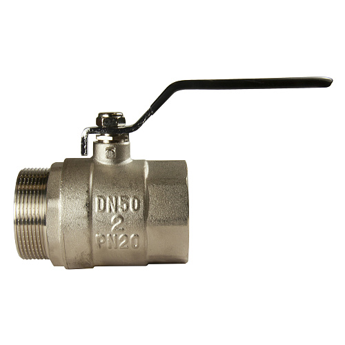 Кран шаровой для воды 2" г/ш рычаг, никель, ONDO