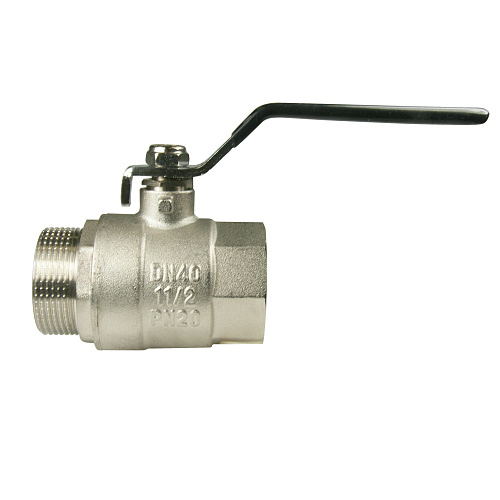 Кран шаровой для воды 1-1/2" г/ш рычаг, никель, ONDO