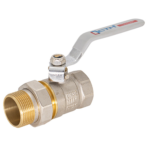 Кран шаровой 1-1/4" с накидной гайкой рычаг CTM СТАНДАРТ