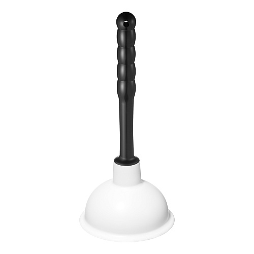 Вантуз конический белый, D=172 мм с черной пластиковой ручкой h=319 мм Вантуз конический белый, D=172 мм с черной пластиковой ручкой h=319 мм