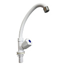 Смеситель ROEGEN RY523A моно,  1/2" м/к,  ABS,  белый,  вентиль Мария  L2