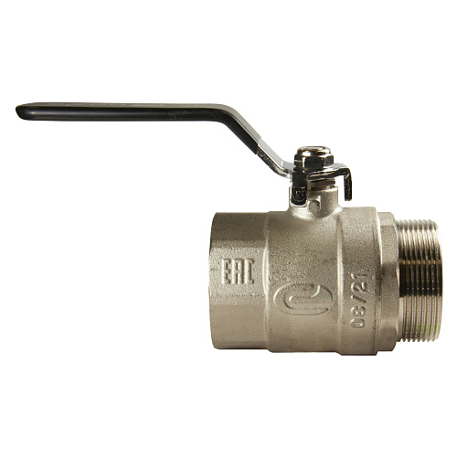 Кран шаровой для воды 2" г/ш рычаг, никель, ONDO