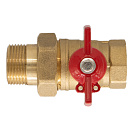 Кран шаровой для воды   1/2" с накидной гайкой бабочка ОПТИМА_3