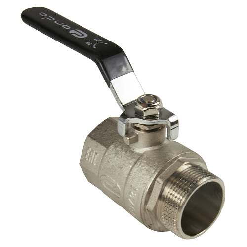 Кран шаровой для воды 1-1/2" г/ш рычаг, никель, ONDO