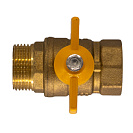 Кран шаровой для газа 1" г/ш бабочка ОПТИМА ГАЗ_3