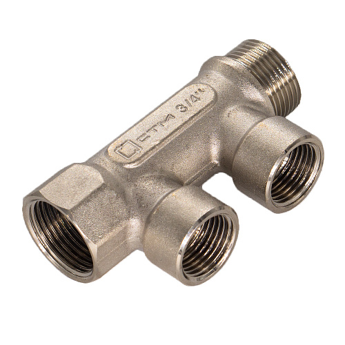 Коллектор 2 выхода (внутренняя резьба) 3/4"х1/2" СТМ