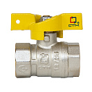 Кран шаровой для газа 1/2" г/г бабочка CTM ГАЗ_2