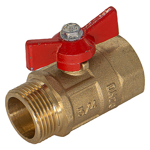 Кран шаровой для воды 3/4" г/ш бабочка ГАЛЛОП ПРАКТИК 131