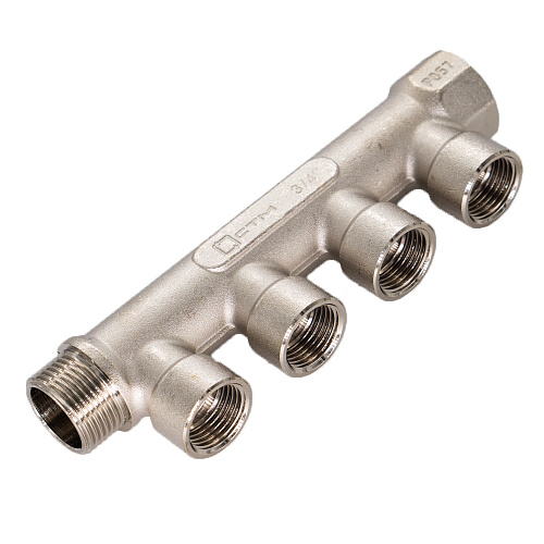 Коллектор 4 выхода (внутренняя резьба) 3/4"х1/2" СТМ