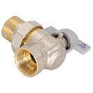 Кран шаровой для воды 3/4" с накидной гайкой угловой бабочка,  CTM СТАНДАРТ_2