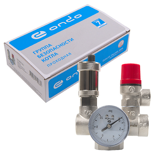 Группа безопасности котла проходная 1" ONDO