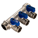 Коллектор 3 выхода шар.кран (наружная резьба) 1"х1/2" СТМ_2