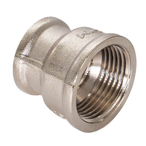 Муфта латунная резьбовая переходная   1/2"х3/8" г/г CTM